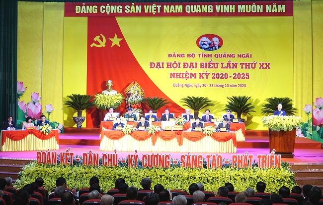 Khai mạc Đại hội Đại biểu Đảng bộ tỉnh Quảng Ngãi lần thứ XX, nhiệm kỳ 2020-2025