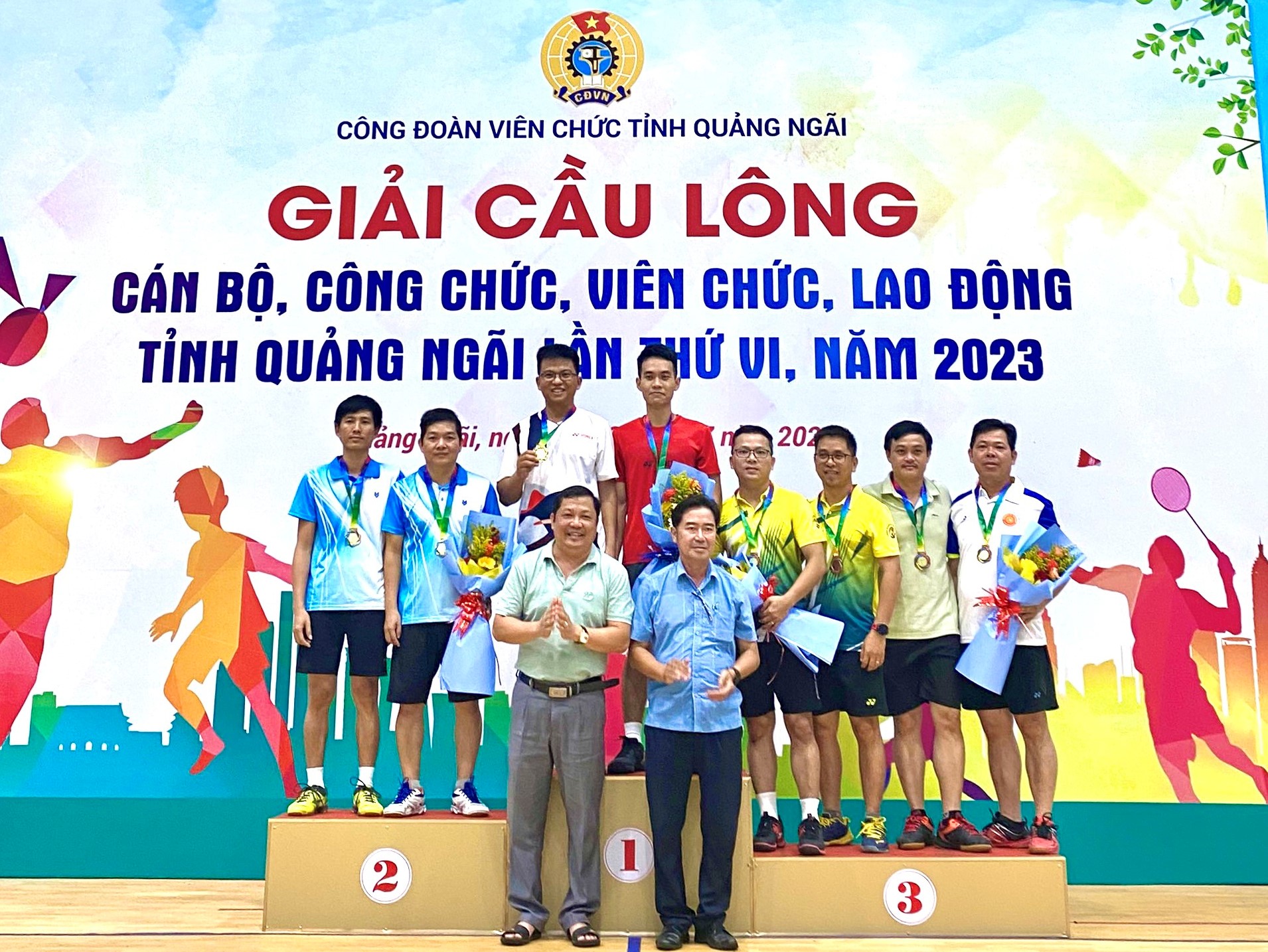 Sở Tài chính tham gia giải Cầu lông Công đoàn Viên chức tỉnh Quảng Ngãi lần thứ VI - năm 2023